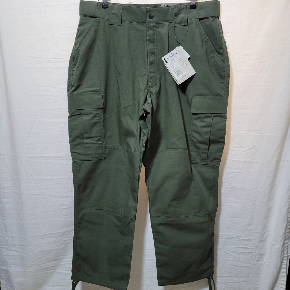 5.11 Tactical Ripstop TDU 74003 Series Pants Green XL Short Inseam NWT